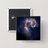 De Antennae Galaxies Vierkante Button 5,1 Cm (Voorkant /achterkant)