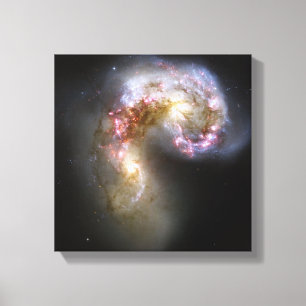 De Antennaese sterrenstelsels Canvas Afdruk