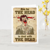 De anti-Begroet Kaart van de zombie (Gele Bloem)