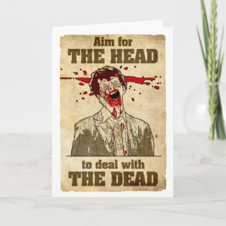 De anti-Begroet Kaart van de zombie