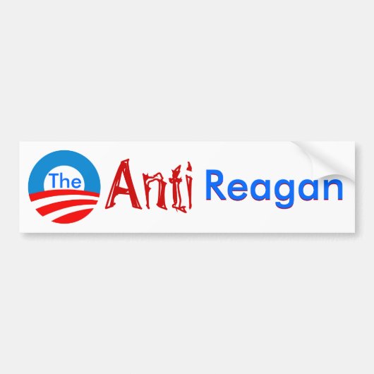 De anti-rugleuningsticker bumpersticker (Voorkant)