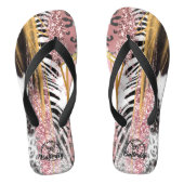 De anti-sociale vlinder slippers teenslippers (Voetbed)