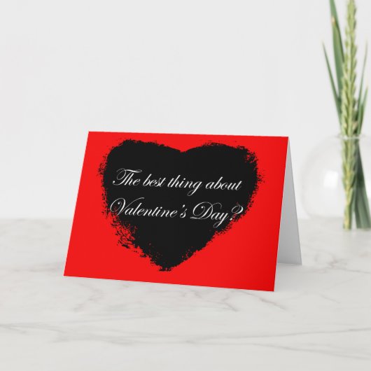 De anti-valentijnse Kaart van de Dag (Voorkant)