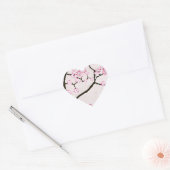 De antiek bloesem van Tony Fernandes 7 Hart Sticker (Envelop)