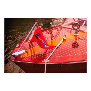 De antiek Boot toont 1 Foto Afdruk