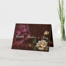 De antiek Dag van Mother´s van Rozen Kaart