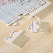 De Antiek kaart van de Wereldkolonies van 1908 Legpuzzel (Zijkant)