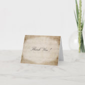 De antiek Muziek van het Blad dankt u kaardt Bedankkaart (Voorkant)