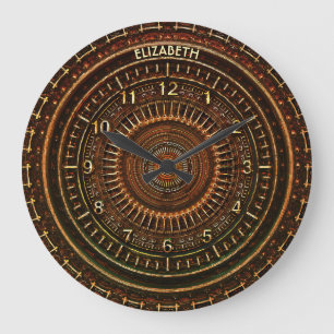 De antiek Retro Roestige Klok van het Art deco