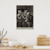 De Antiek tandenbak van het land Poster (Keuken)