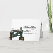 De antiek Tractor en de oude Schuur passen het aan Kaart (Achterkant)