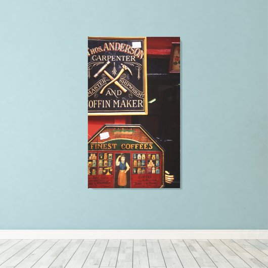 De antiek winkel canvas afdruk (Insitu (Houten vloer))