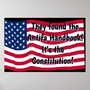 De Antifa-handleiding Patriottisch (ds) Poster