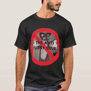 De antifurry clubmeme is een grappige meststof t-shirt