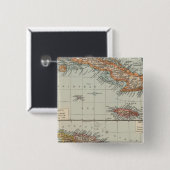 De Antillen Vierkante Button 5,1 Cm (Voorkant /achterkant)