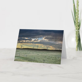 De Antilope van Pronghorn met Windmolens bij Kaart