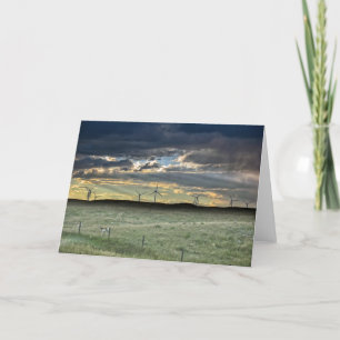 De Antilope van Pronghorn met Windmolens bij Kaart