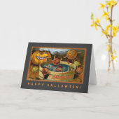 De antropomorfe Appelen die voor gaan zwemmen Kaart (Gele Bloem)