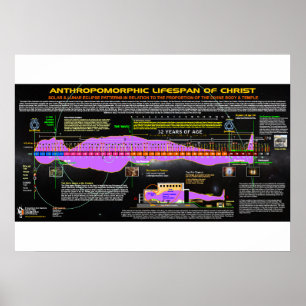 De antropomorfe LEED van Christus Poster