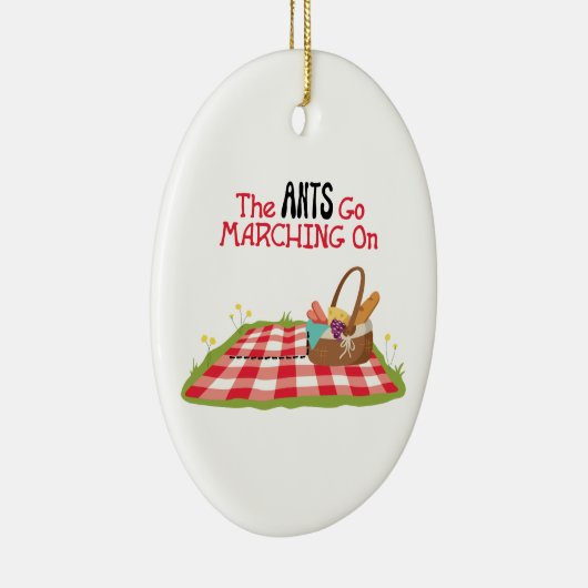 De ants gaan marcheren keramisch ornament (Rechts)