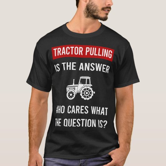 De antwoord tractor trekken t-shirt (Voorkant)