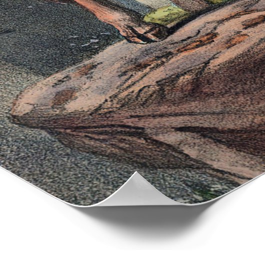 De Aoudad van Joseph Wolf Poster (Hoek)