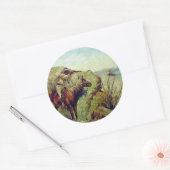 De Apache Ronde Sticker (Envelop)