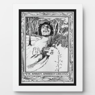 De apen gaven het veel toe fotoplaat