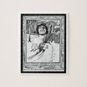 De apen gaven het veel toe legpuzzel