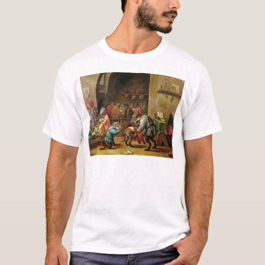 De apen op school t-shirt (Voorkant)