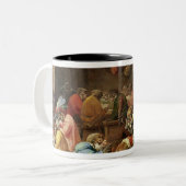 De apen op school tweekleurige koffiemok (Voorkant links)