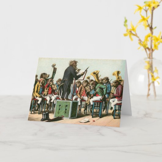 De Apenorkestkaart Kaart (Gele Bloem)