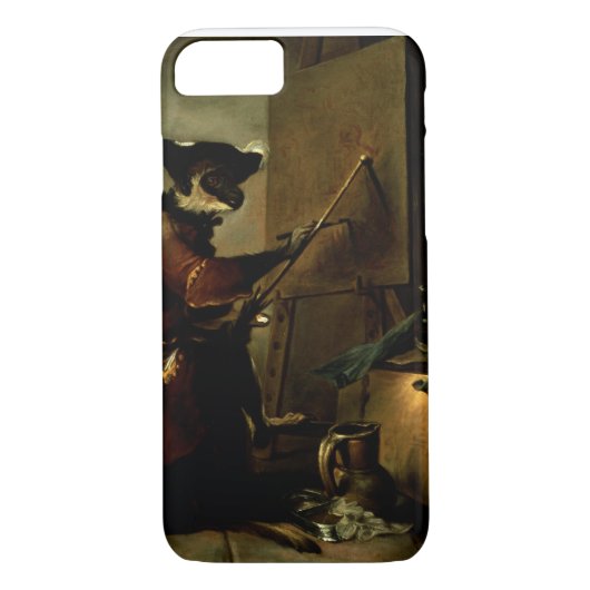 De apenschilder, 1740 (olie op canvas) Case-Mate iPhone case (Achterkant)