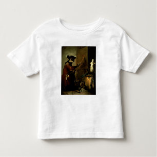 De apenschilder, 1740 (olie op canvas) kinder shirts