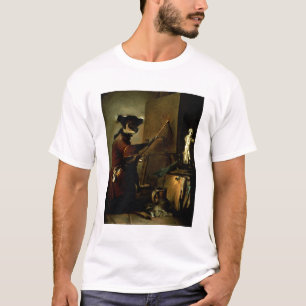 De apenschilder, 1740 (olie op canvas) t-shirt