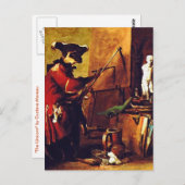 De apenschilder briefkaart (Voorkant / Achterkant)