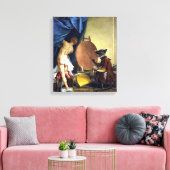 De apenschilder canvas afdruk (Insitu (Woonkamer))