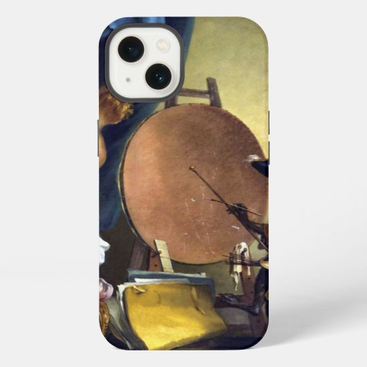 De apenschilder iPhone hoesje (Achterkant)