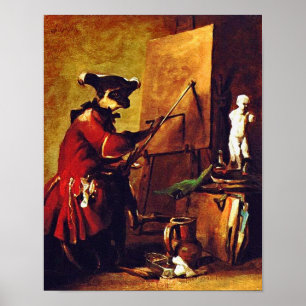 De apenschilder poster