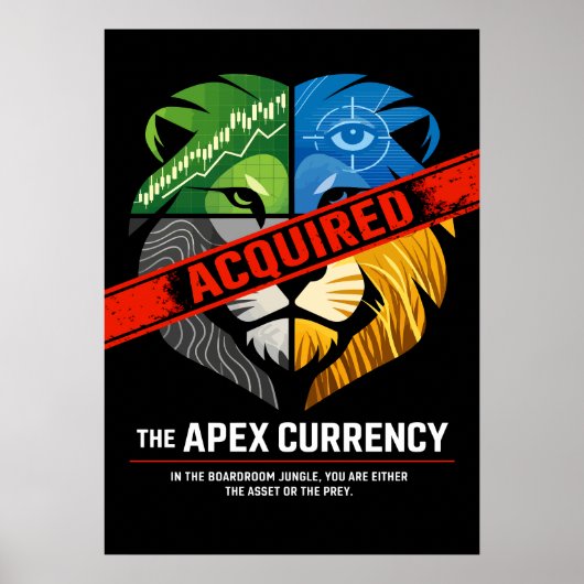 De Apex-valuta zakelijke machtskunst Poster (Voorkant)