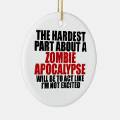 De Apocalyps van de zombie Keramisch Ornament (Rechts)