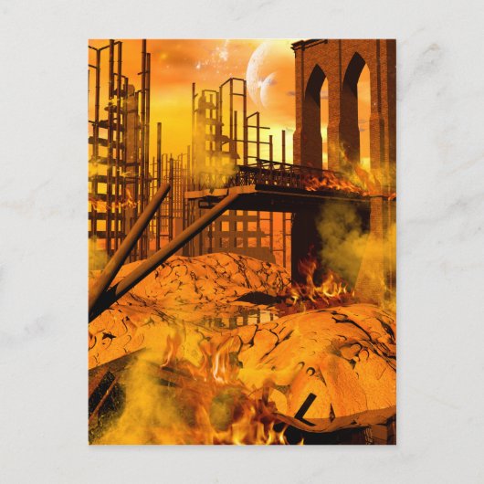 De apocalypse briefkaart (Voorkant)