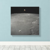 De Apollo 12 lunar module Intrepid Canvas Afdruk (Insitu (Houten vloer))
