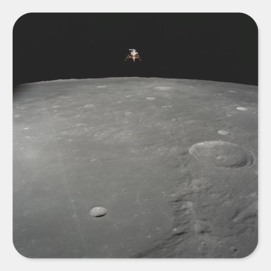 De Apollo 12 lunar module Intrepid Vierkante Sticker (Voorkant)