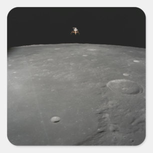 De Apollo 12 lunar module Intrepid Vierkante Sticker