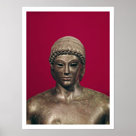 De Apollo van Piombino, hoofd van het standbeeld, Poster (Voorkant)