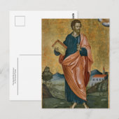 De apostel Bartholomeus van Emmanuel Tzanes Briefkaart (Voorkant / Achterkant)