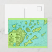 De Apostel-eilanden Kaart Ansichtkaart (Voorkant / Achterkant)