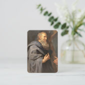 De apostel Filippus gebedsgebed Kaart Visitekaartje (Staand voorkant)