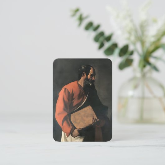 De apostel Jacobus de minder gebedsgebed Kaart Visitekaartje (Staand voorkant)